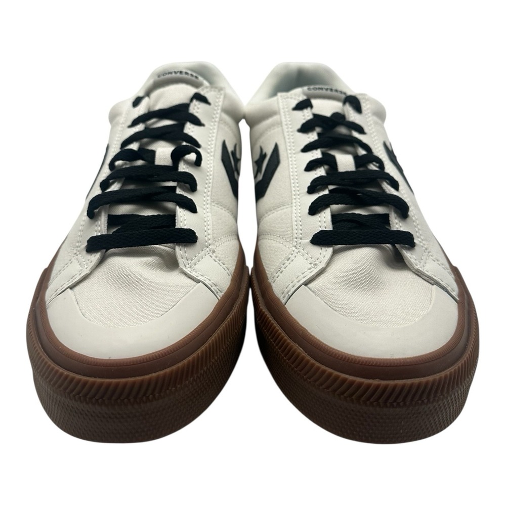 Converse Sport‎ Casual Ox Shoes Men's Size 10 White Black Low Sneakers A13787C - Picture 4 of 10
